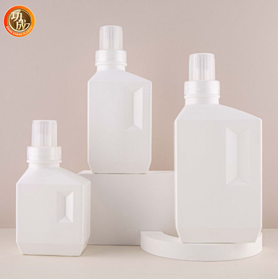 Empty PE Plastic Liquid Laundry Detergent Bottle 1L 2L Refillable