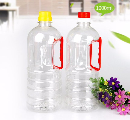 PET Edible Oil Soy Sauce Plastic Bottle With Handle OEM ODM