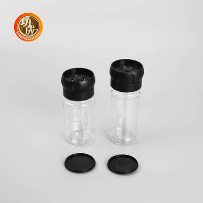 Food Grade Plastic Seasoning Bottles PET Pepper Spice Grinder Bottle