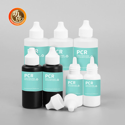 Custom 30ml 50ml 120ml Empty Dropper Bottle Plastic PCR Squeeze Liquid Bottle