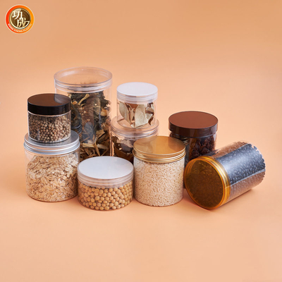 1500ml Wide Mouth Large Round Clear Plastic Jar For Food 100 Caliber