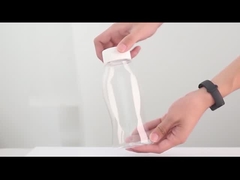 PET Plastic Squeeze Sauce Bottles With Lid Flip Top Food Grade