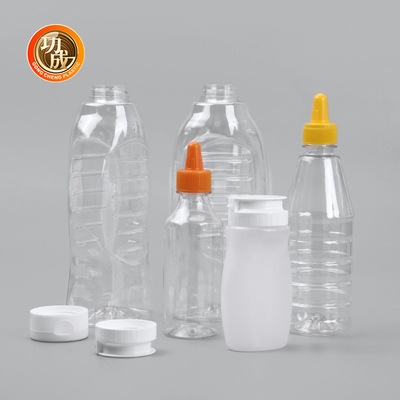Flip Top Plastic Squeeze Sauce Bottle For Syrup 250ml 500ml