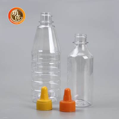 Flip Top Plastic Squeeze Sauce Bottle For Syrup 250ml 500ml