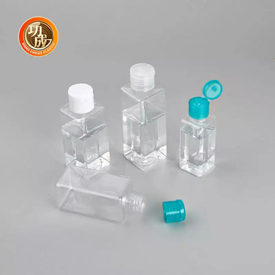 OEM Mini Plastic Sanitizer Bottle PCR PLA Travel Size Hand Sanitizer Bottle With Silicone Holder
