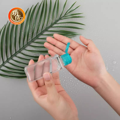 OEM Mini Plastic Sanitizer Bottle PCR PLA Travel Size Hand Sanitizer Bottle With Silicone Holder