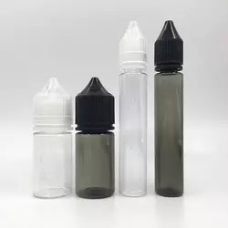 60ml 15ml 30ml 10ml Empty Plastic E Liquid Bottle 120ml Pet Black Dropper V3 Bottle