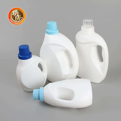 Empty HDPE Laundry Detergent Bottle 1000ml 1500ml 3000ml White Liquid Detergent Bottle
