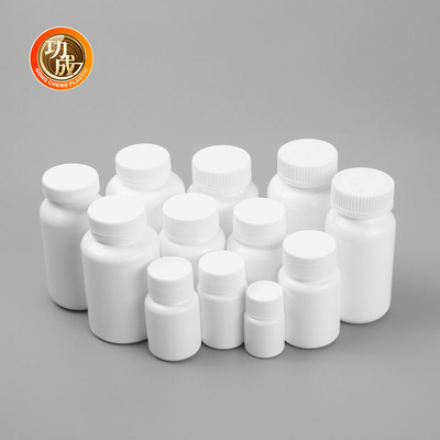 Custom Food Grade Plastic Pill Bottle Screw Cap HDPE Medicine Bottle