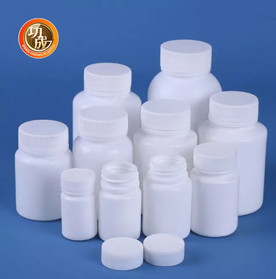 Empty Round White Plastic Pill Bottle HDPE medicine bottle 50ml 60ml 100ml 150ml 200ml