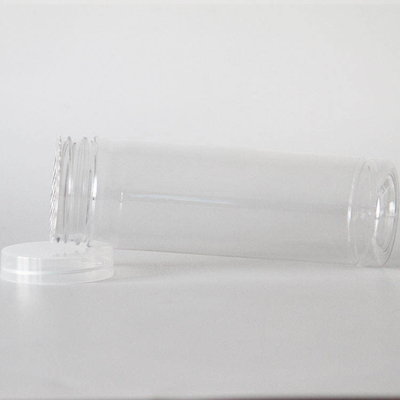 Transparent PET Candy Cookie Jar 450ml 500ml Plastic Candy Jars With Lids