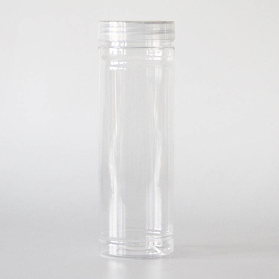 Transparent PET Candy Cookie Jar 450ml 500ml Plastic Candy Jars With Lids