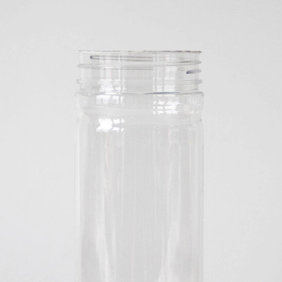 Transparent PET Candy Cookie Jar 450ml 500ml Plastic Candy Jars With Lids