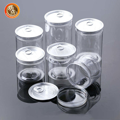 ODM OEM Clear Plastic Cookie Jar Empty Pet Refillable Spice Jars