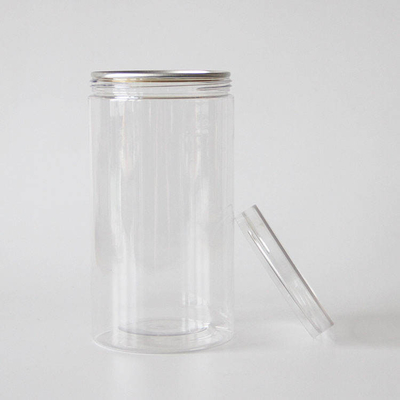 Transparent Wide Mouth Pet Plastic Honey Containers With Lids Food Grade