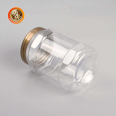 Empty Wide Mouth Plastic Jam Bottle 87mm Round Pet Food Jar