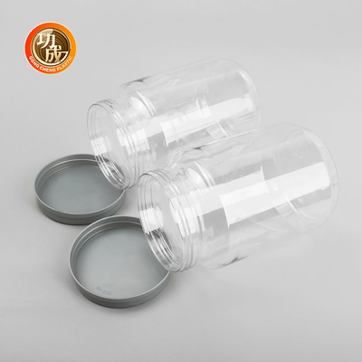 Large Transparent Plastic Jam Bottle Candy Plastic Screw Top Containers