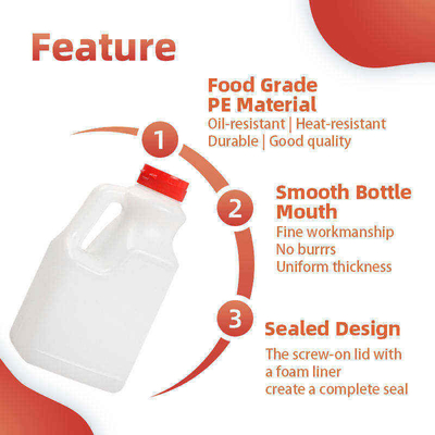 Pe Seasoning Bottle White 1000ml 1100ml 1600ml 1900ml 2000ml Soy Sauce Bottle Sesame Oil