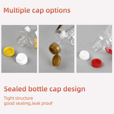 Custom Clear Plastic Condiment Bottles 1680ml Peanut Oil Bottle