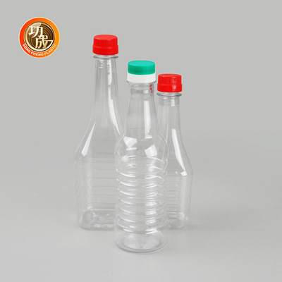 Coconut Oil Plastic Condiment Bottles 500ml Soy Sauce Bottle Food Grade