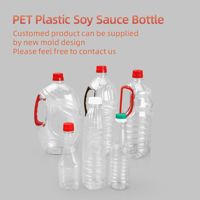 380ml 500ml 760ml Plastic Condiment Bottles Empty Square Edible Oil Bottle