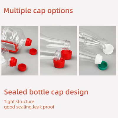 380ml 500ml 760ml Plastic Condiment Bottles Empty Square Edible Oil Bottle