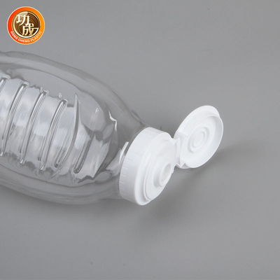 PET Plastic Squeeze Sauce Bottles With Lid Flip Top Food Grade