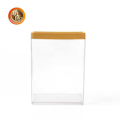 Plastic PET Customize Packing Boxes Nuts Food Containers With Lids 1380ml