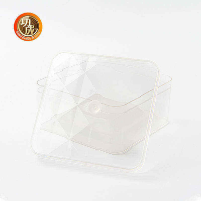 600ml 810ml Customize Packing Boxes Transparent Rectangular PET Food Box
