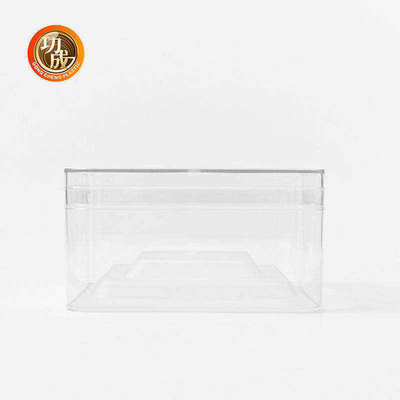 600ml 810ml Customize Packing Boxes Transparent Rectangular PET Food Box