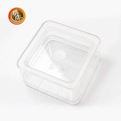 600ml 810ml Customize Packing Boxes Transparent Rectangular PET Food Box