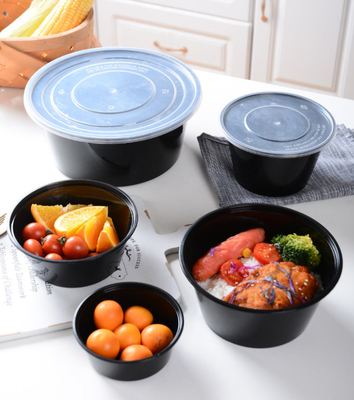 Leak Proof Plastic Food Storage Boxes Disposable Take Away Packaging