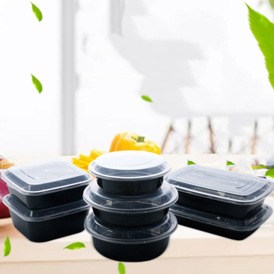 Transparent PP Customize Packing Boxes Disposable Take Away Containers