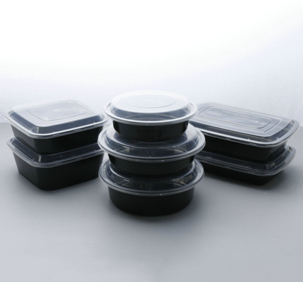Transparent PP Customize Packing Boxes Disposable Take Away Containers