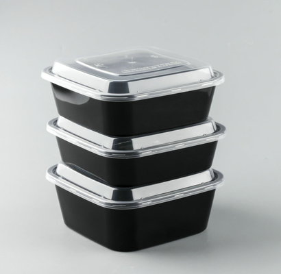 Transparent PP Customize Packing Boxes Disposable Take Away Containers