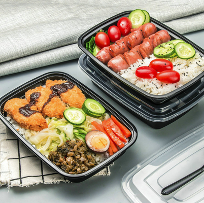 Transparent PP Customize Packing Boxes Disposable Take Away Containers