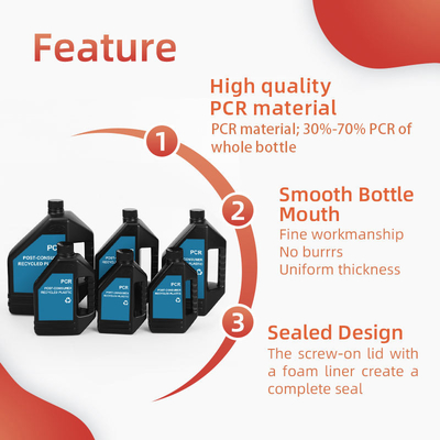 SGS Engine Oil Bottle Custom Empty PCR 1000ml 4000ml Engine Oil Container