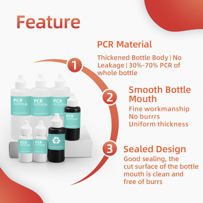 50ml Plastic E Liquid Bottle Hair Oil Squeeze Applicator Packaging Bottle With Twist Open Dispensing Cap