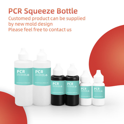 30Ml 50Ml 120Ml Eco Friendly PCR Plastic Squeeze Bottles With Twist Top Ink Hair Oil Bottles