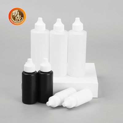 20mm Mouth Eye Drop Dropper Plastic E Liquid Bottle With Childproof Screw Cap