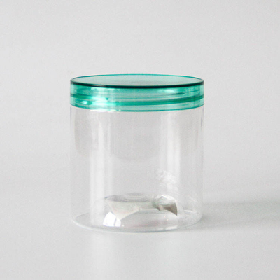 1L Large Round Bottom Pet Plastic Jars With Lids Transparent