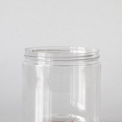 Wide Mouth Plastic Candy Cookie Jar Custom Pet Tea Jar With Lids