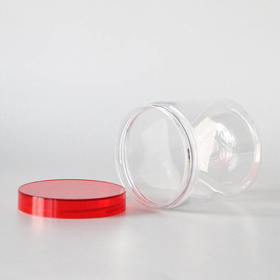 Wide Mouth Plastic Candy Cookie Jar Custom Pet Tea Jar With Lids