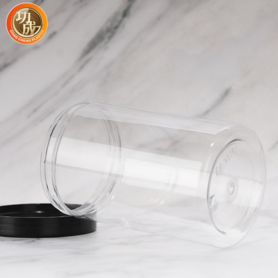 Chemical Resistanc Clear Wide Mouth Plastic Pet Jar With Lids Sugar Packaging