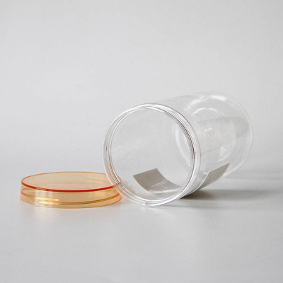 1500ml Wide Mouth Large Round Clear Plastic Jar For Food 100 Caliber