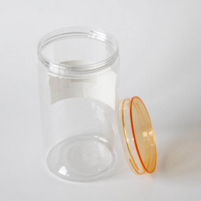 1500ml Wide Mouth Large Round Clear Plastic Jar For Food 100 Caliber