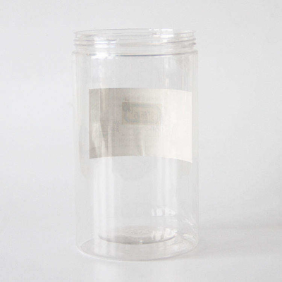 Custom Round Bottom Candy Cookie Jar  Wide Mouth PET Plastic Jar