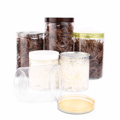 ODM Candy Cookie Jar 85 Caliber PET Transparent Empty Food Grade
