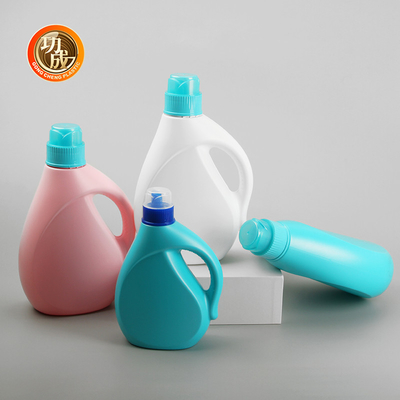 Leak proof Recyclable PE Liquid Detergent Empty Bottle With Screw Cap