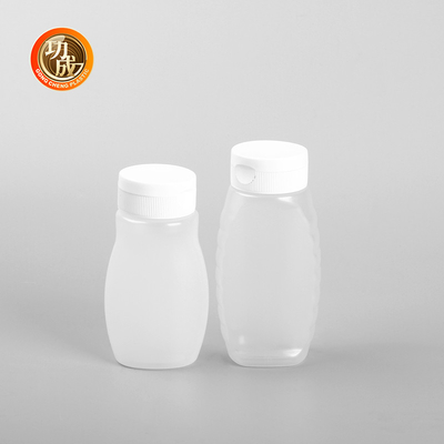 Hot Stamping Surface Handling Condiment Bottle With Cap Easy To Squeeze